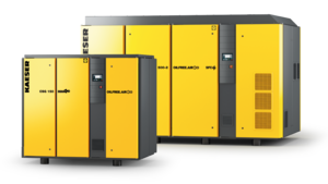 Vesijäähdytyksellä varustetut öljyttömät ruuvikompressorit.