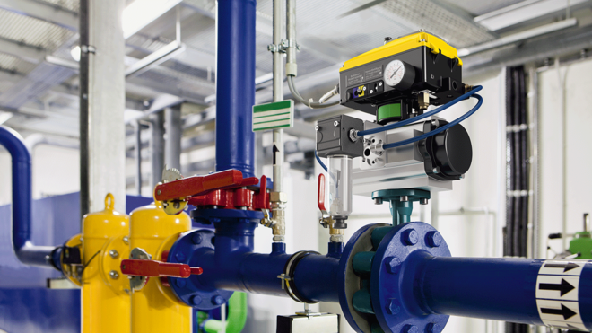 DHS 4.0 paineilma-asemaan asennettuna.