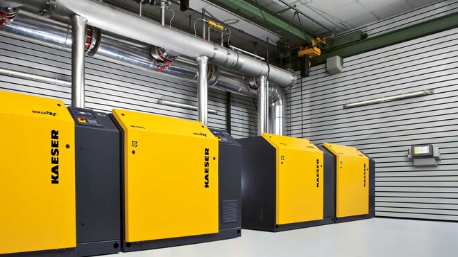 Roottoripuhallinasema Kaeser Kompressoreilta.