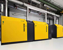 Roottoripuhallinasema jätevedenpuhdistusta varten Manchingissa.