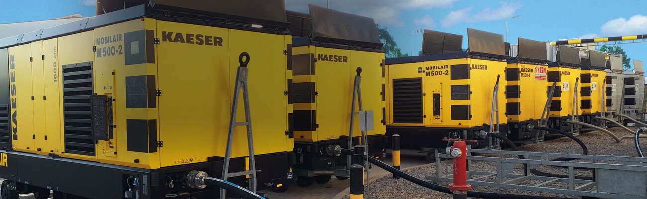 Kymmenen MOBILAIR M500 -laitetta typen tuotantoon.