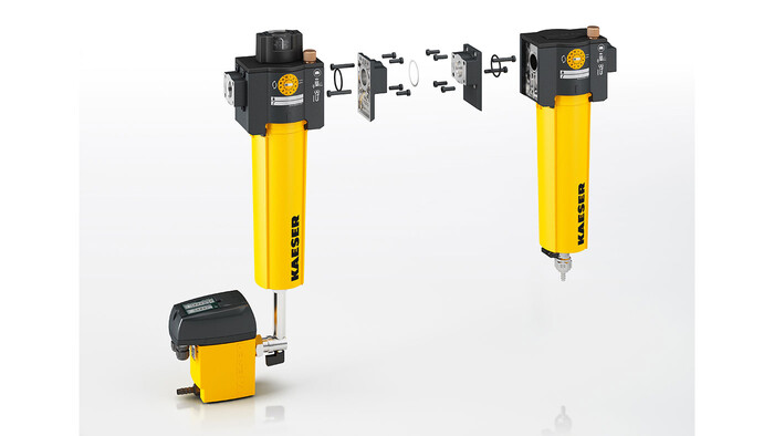 Suodatin paineilman jälkikäsittelyyn