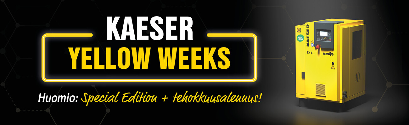 KAESER YELLOW WEEKS: Varmista erikoisversio ja tehokkuusalennus!