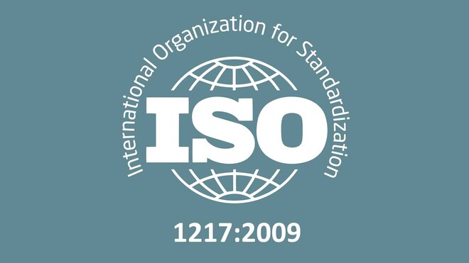 ISO 1217:n mukaiset taatut suoritusarvot.