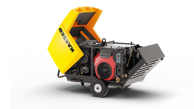 Avattava Mobilair M17 tarjoaa helpomman pääsyn huoltotöihin.