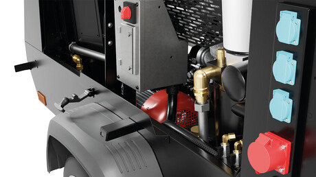 Integroitu generaattori Mobilair M59:ssä.