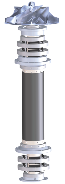 Magneettilaakeroitu PillAerator-turbopuhallin