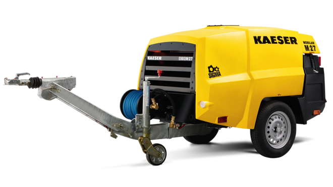 M27 – siirrettävä rakennuskompressori