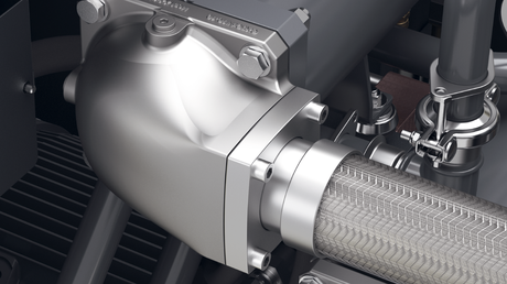 Pienempi painehäviö ilman optimoidun sisään- ja ulosvirtauksen ansiosta.