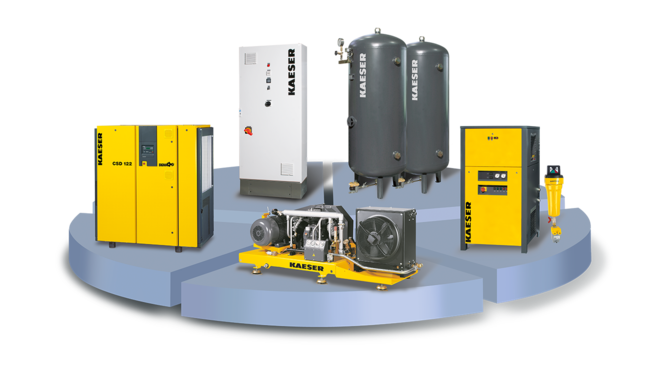 SIGMA PET AIR -järjestelmän viisi osaa