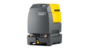 i.Comp 9 Tower T sisäänrakennetuilla paineilmasäiliöillä ja jäähdytyskuivaimella 570 l/min saakka.