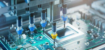 Paineilmakompressori käytössä elektroniikkavalmistuksessa – KAESER KOMPRESSORIT toimittaa modernia teknologiaa tarkoille valmistusprosesseille.